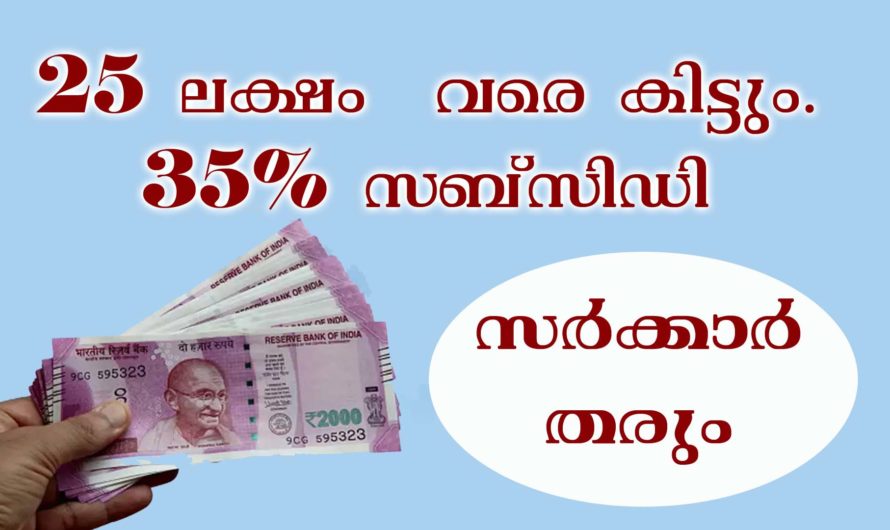 സർക്കാർ സബ്‌സിഡിയിൽ ലോൺ തരുന്നു
