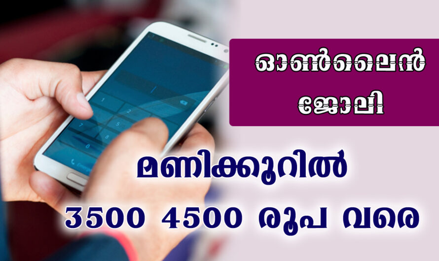 വിശ്വസിച്ച് ചെയ്യാൻ കഴിയുന്ന ഓൺലൈൻ ജോലി.