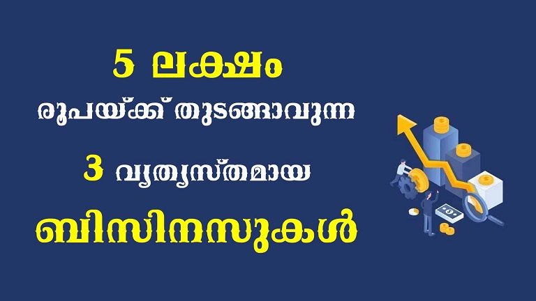5 ലക്ഷം രൂപയ്ക്ക് തുടങ്ങാവുന്ന 3 ബിസിനസുകൾ