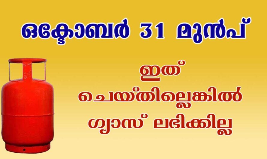 ഒക്ടോബർ 31 ആണ് അവസാന തീയതി