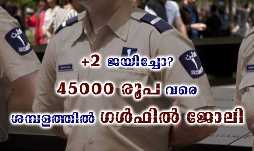 സെക്യൂരിറ്റി ഗാർഡ് ജോലി നേടാം.